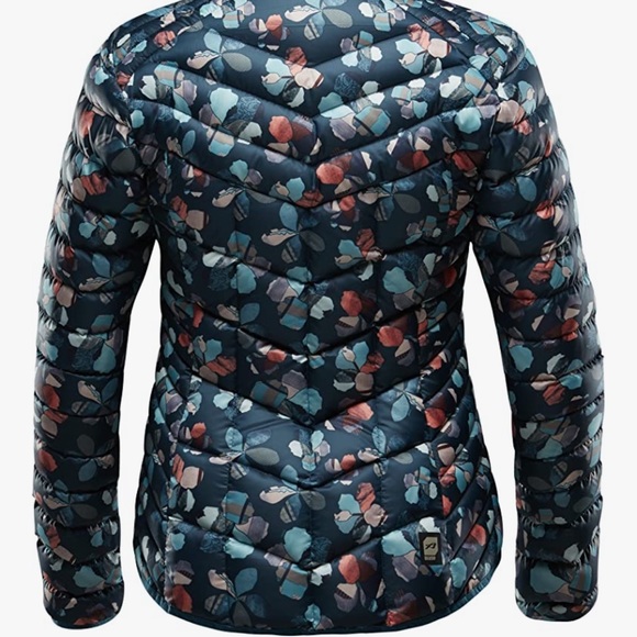 Orage Womens Link Down Jacket Floral Quilted Sz L - Picture 2 of 12